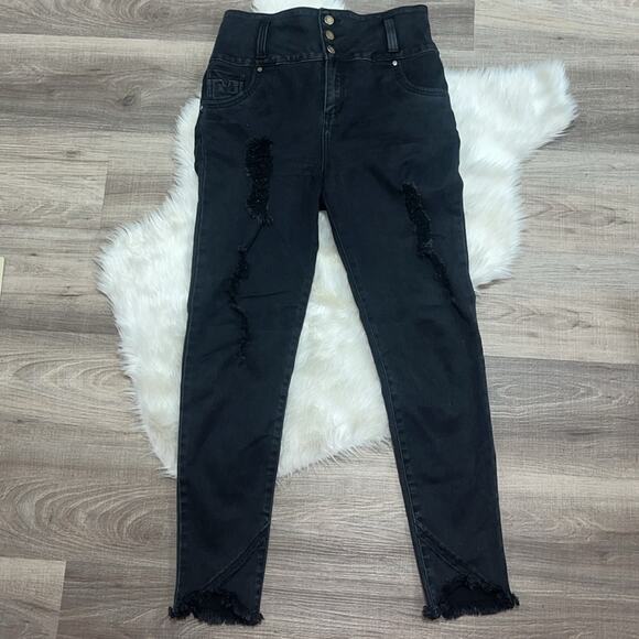 Final! TISSINI Colombian Booty Lifting Jeans Levanta Cola Skinny Jeans Sz 9/10 - Picture 13 of 14